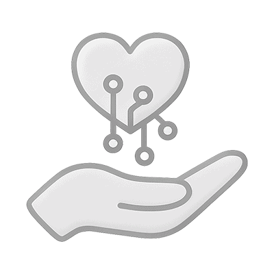 main portant un coeur